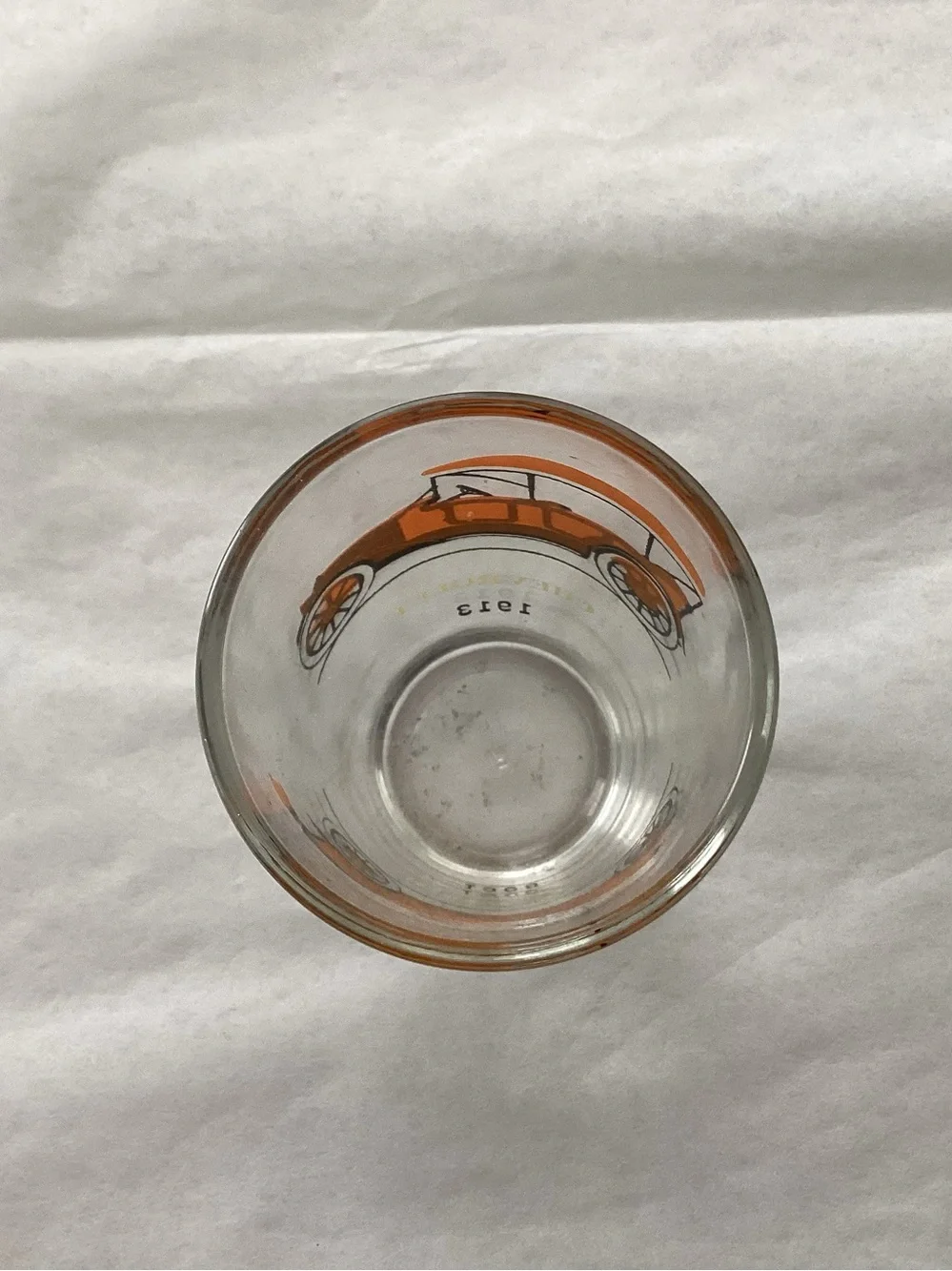 Vtg.Hazel Atlas “Classic Cars” Series tumbler Mid-20th Century.